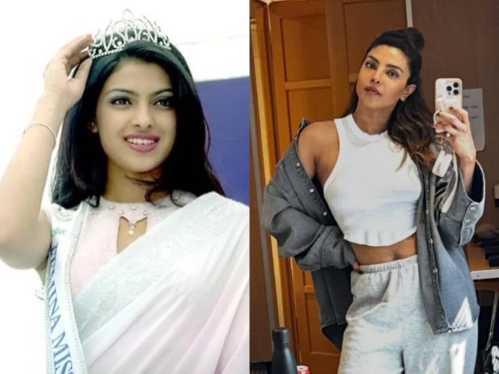 Priyanka Chopra shared throwback and recent photos fans called her inspiring मिस वर्ल्ड का ताज, पिन से संभाली भारी साड़ी... प्रियंका चोपड़ा की जर्नी सुन फैन्स बोले- सभी के लिए प्रेरणा Bollywood News
